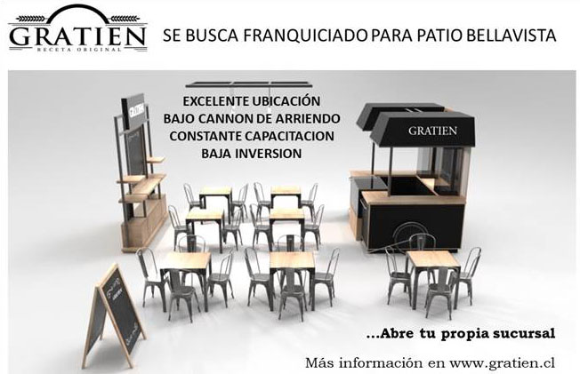 Gratien busca FRANQUICIADO para Patio Bellavista